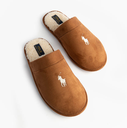 Polo Ralph Lauren KLARENCE Mens Mule Slippers Snff/Blackwatch/Cream