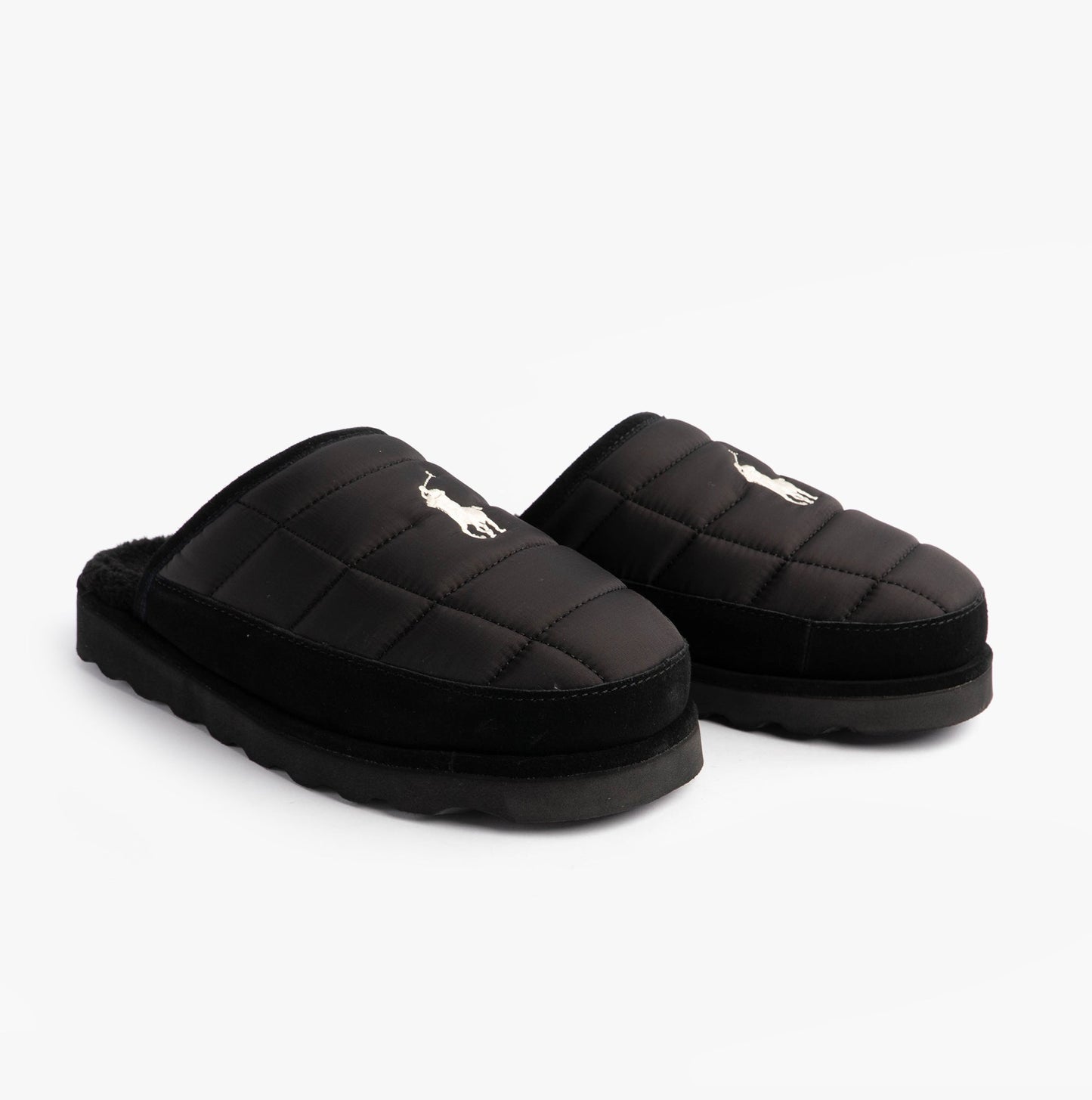 Polo Ralph Lauren READ SCFF II Mens Mule Slippers Black/Cream