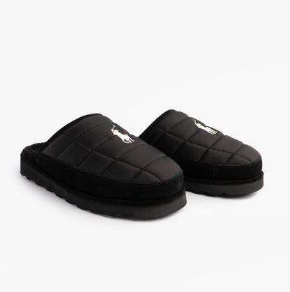 Polo Ralph Lauren READ SCFF II Mens Mule Slippers Black/Cream