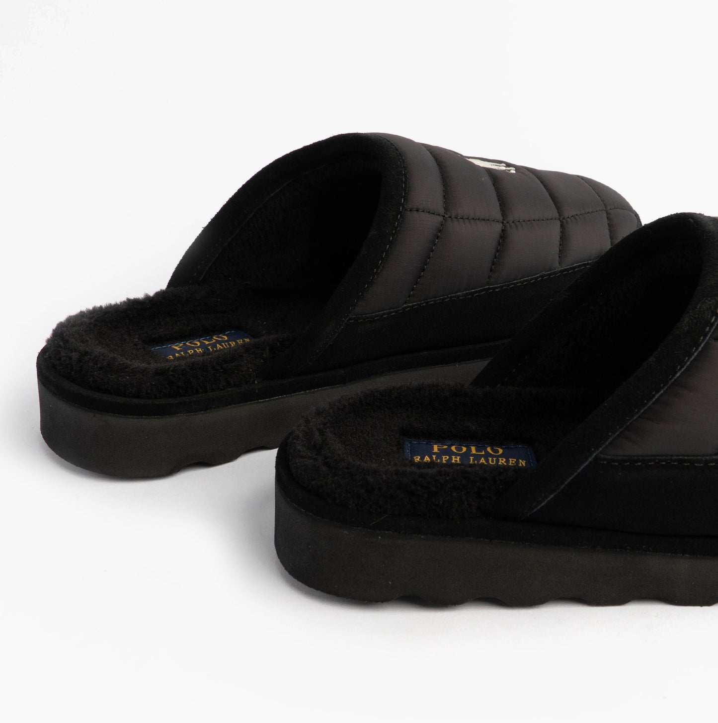 Polo Ralph Lauren READ SCFF II Mens Mule Slippers Black/Cream