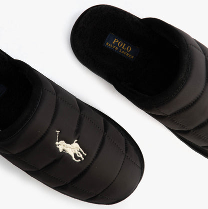 Polo Ralph Lauren READ SCFF II Mens Mule Slippers Black/Cream