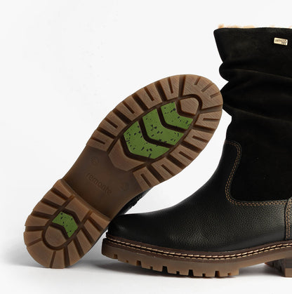 Remonte D0B80-00 Womes Side Zip Ankle Boots Black