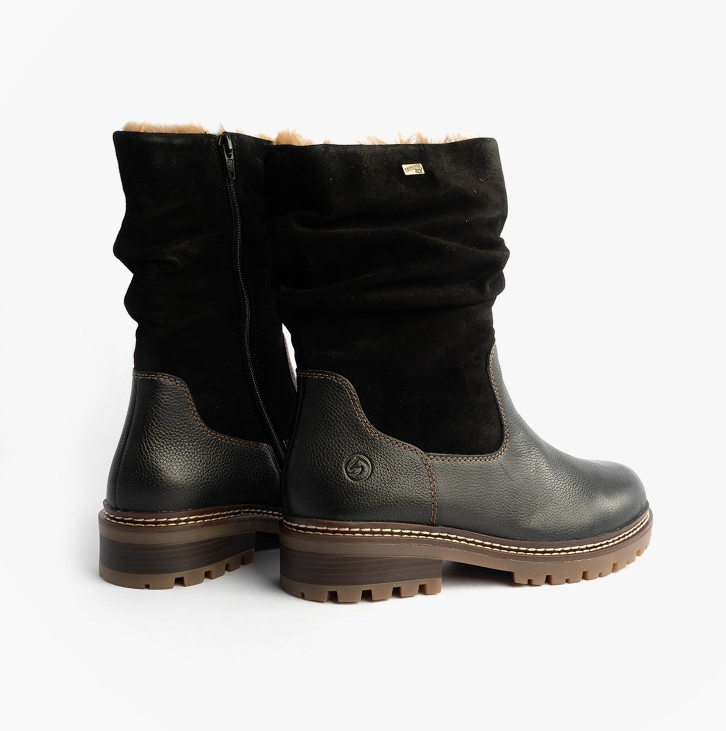 Remonte D0B80-00 Womes Side Zip Ankle Boots Black