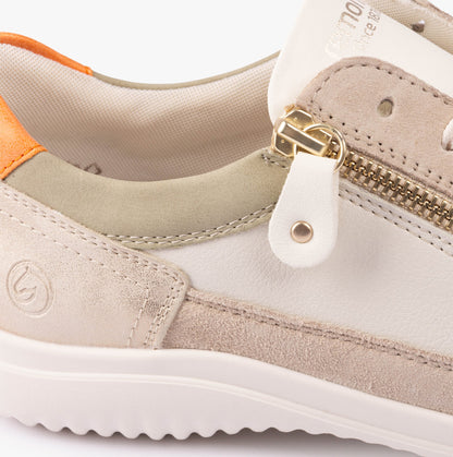 Remonte D1E06-80 Womens Shoes White Combination