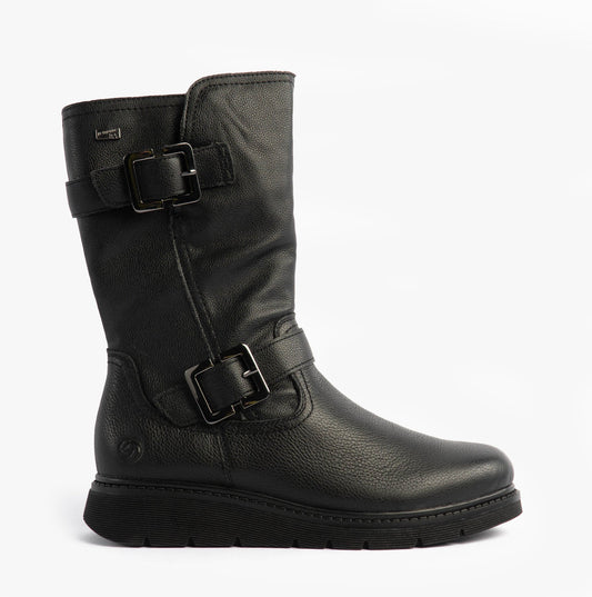 Remonte D3980-00 Womens Mid Calf Boots Black