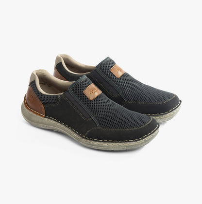 Rieker 03053-14 Mens Shoes Blue