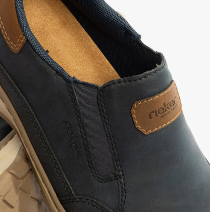 Rieker 03365-14 Mens Shoes Blue Combination