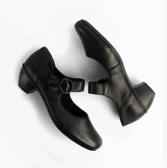 Rieker 41756-00 Womens MAry Jane Shoes Black