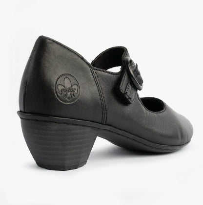 Rieker 41756-00 Womens MAry Jane Shoes Black