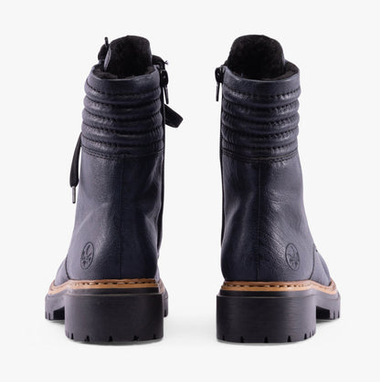 Rieker 72600-14 Womens Boots Blue