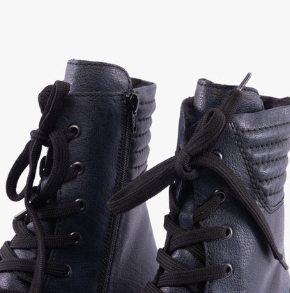 Rieker 72600-14 Womens Boots Blue