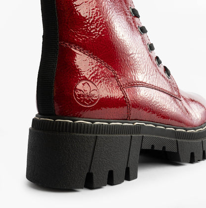 Rieker 74020-33 Womens Boots Red