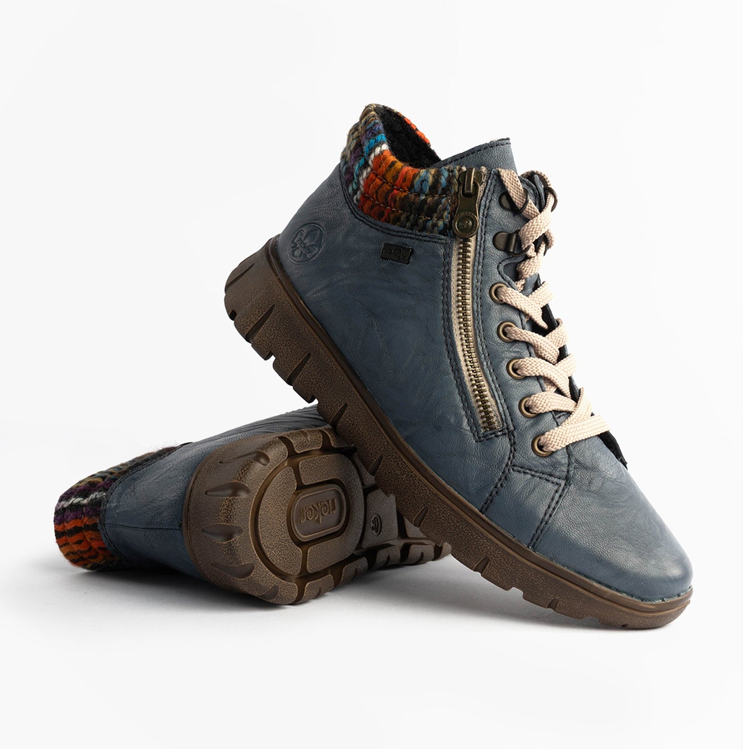 Rieker N1305-14 Womens Boots Blue