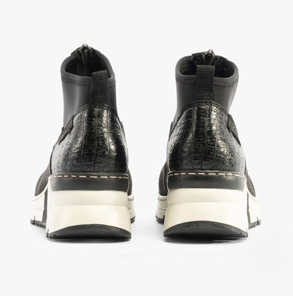 Rieker N6352-00 Womens Boots Black