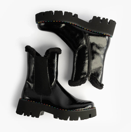 Rieker Y3350-00 Womens Boots Black