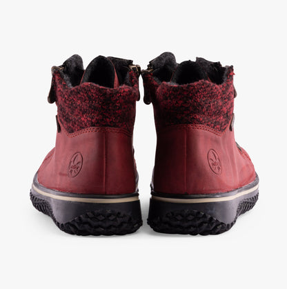 Rieker Z4263-35 Womens Boots Red