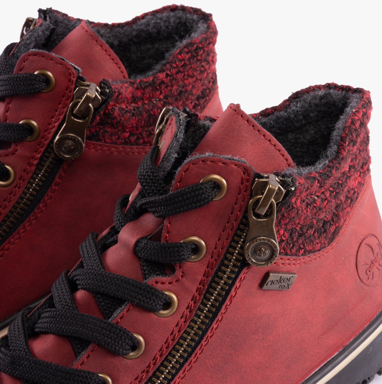 Rieker Z4263-35 Womens Boots Red