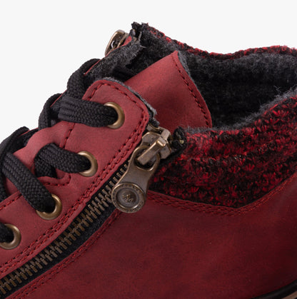 Rieker Z4263-35 Womens Boots Red