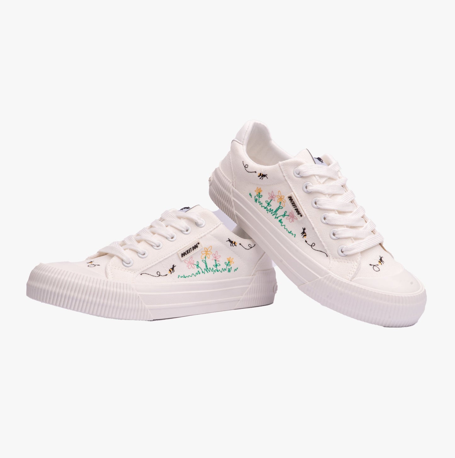 Rocket Dog CHEERY EMBROIDERY 12A Womens Trainers White
