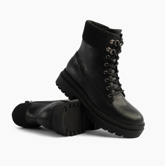Rocket Dog DANIE Womens Lace Up Boots Black