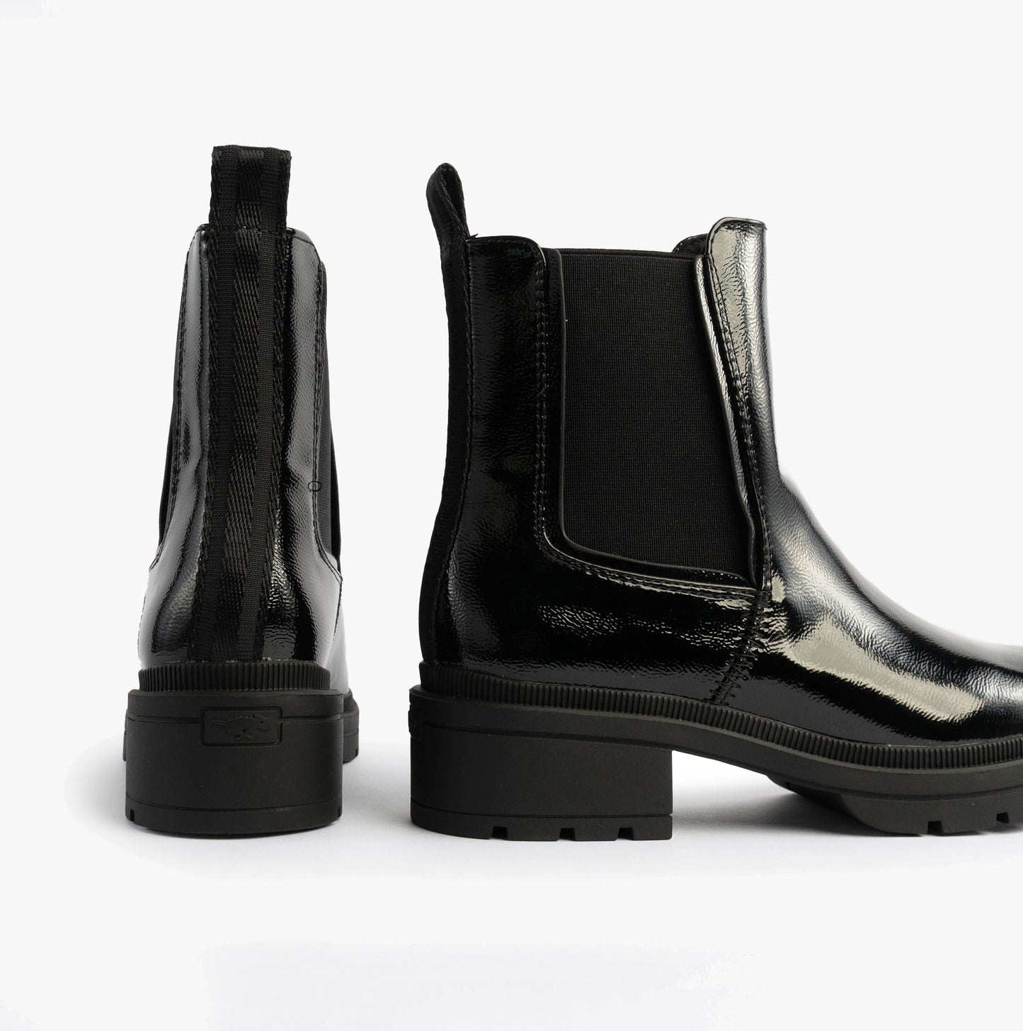 Rocket Dog IGGIE Womens Chelsea Boots Black Patent