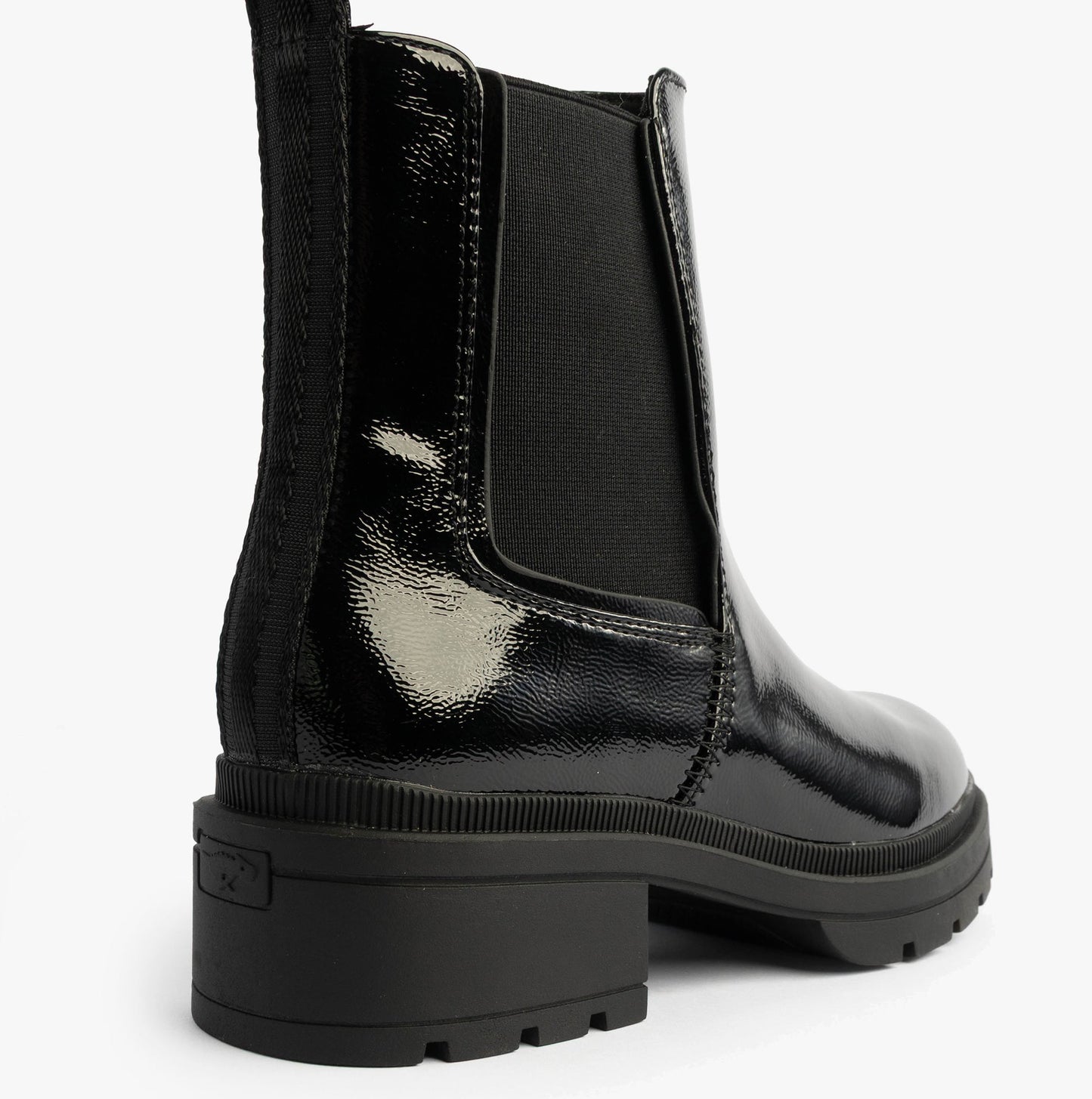 Rocket Dog IGGIE Womens Chelsea Boots Black Patent