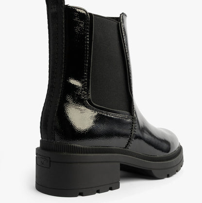 Rocket Dog IGGIE Womens Chelsea Boots Black Patent