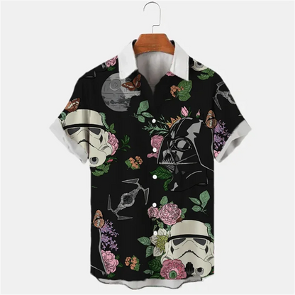Men's short sleeve Urban Fashion 3D digital Printing Summer shirt