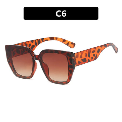 Polygonal  Mix Color Sunglasses Irregular New 2025 Women Sunglasses Retro Fashion Concave Shape Girls Eyewear Luxury Designer