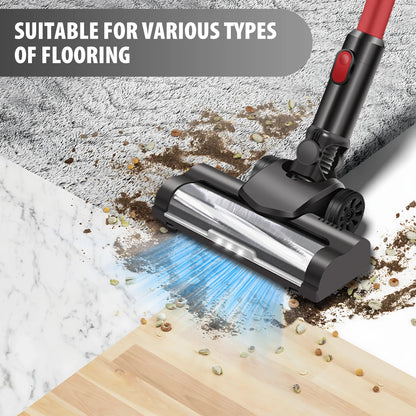 DayPlus Upgraded Cordless Vacuum Cleaner Dual Filtration, 15000Pa Multifunctional Upright Cordless Handheld Cleaner for Home Car