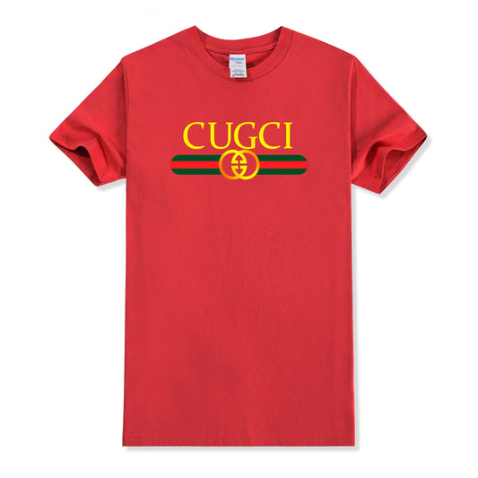 Foreign trade fashion simple letter printed T-shirt men and women's summer new cotton soft sole men and women's casual shirt