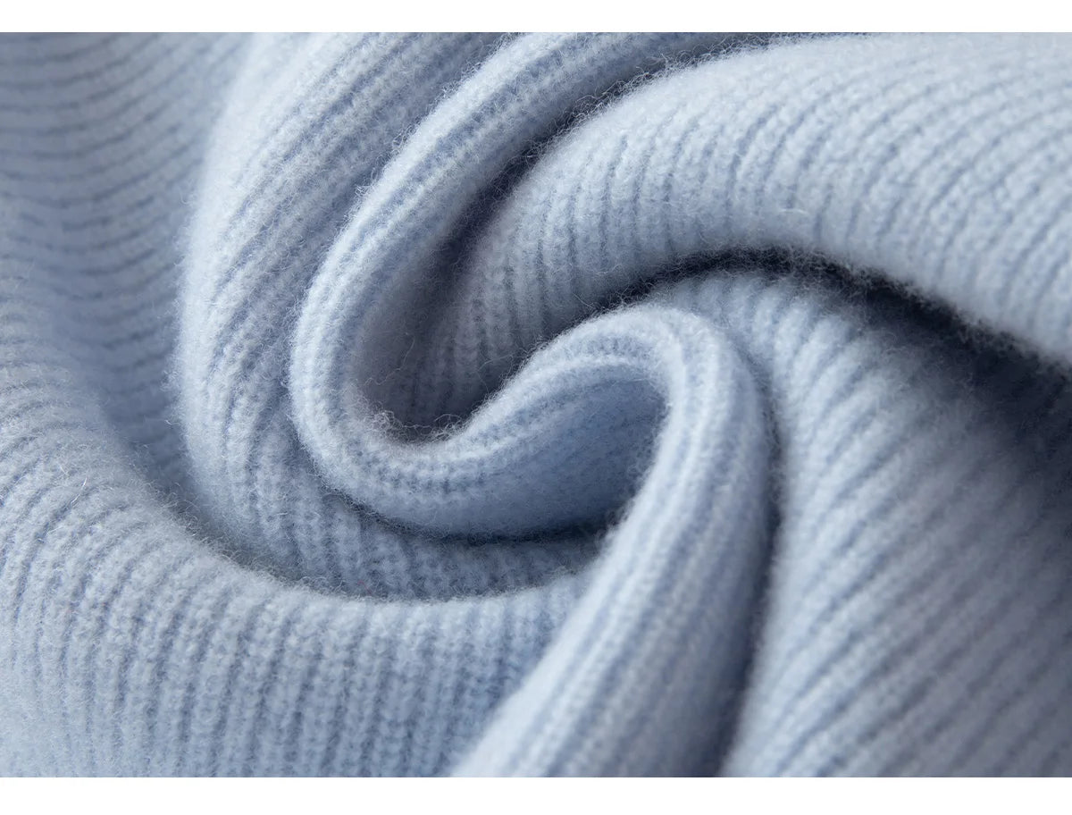 Luxury 100% Merino Wool Sweater for Men Half Zipper Polo Collar Pullover Autumn Winter Cashmere Thick Knitwear Smart Casual Top