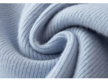 Luxury 100% Merino Wool Sweater for Men Half Zipper Polo Collar Pullover Autumn Winter Cashmere Thick Knitwear Smart Casual Top