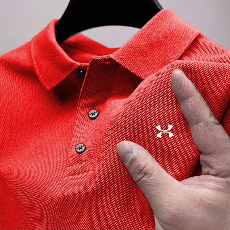 2025 Men's short sleeved breathable T-shirt, business casual polo shirt, original , comfortable clothing, new fashion, summer