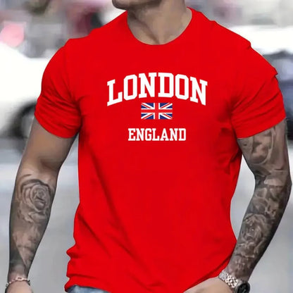 London T-shirt Official National Flag Printed Mens Short Sleeve Cotton Shirt Tee Graphic Tshirts for Men Clothing Women Tops