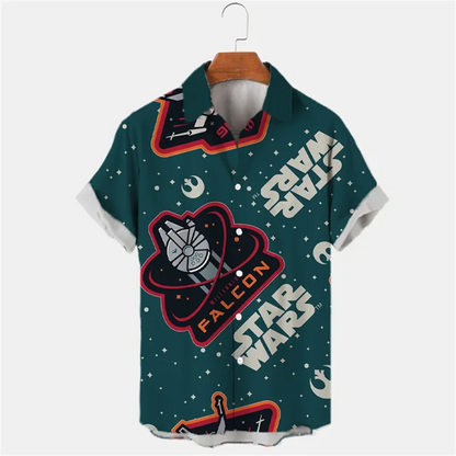 Men's short sleeve Urban Fashion 3D digital Printing Summer shirt