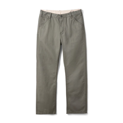SIMWOOD 2025 Spring Summer New Loose Straight 320gsm 100% Cotton Fabric Chinos Pants Men Smart Casual Trousers