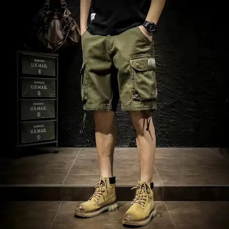 Short Pants For Men Baggy Bermuda Wide Long Mens Cargo Shorts Black Half Loose Wholesale Homme Harajuku New In Clothes Jorts