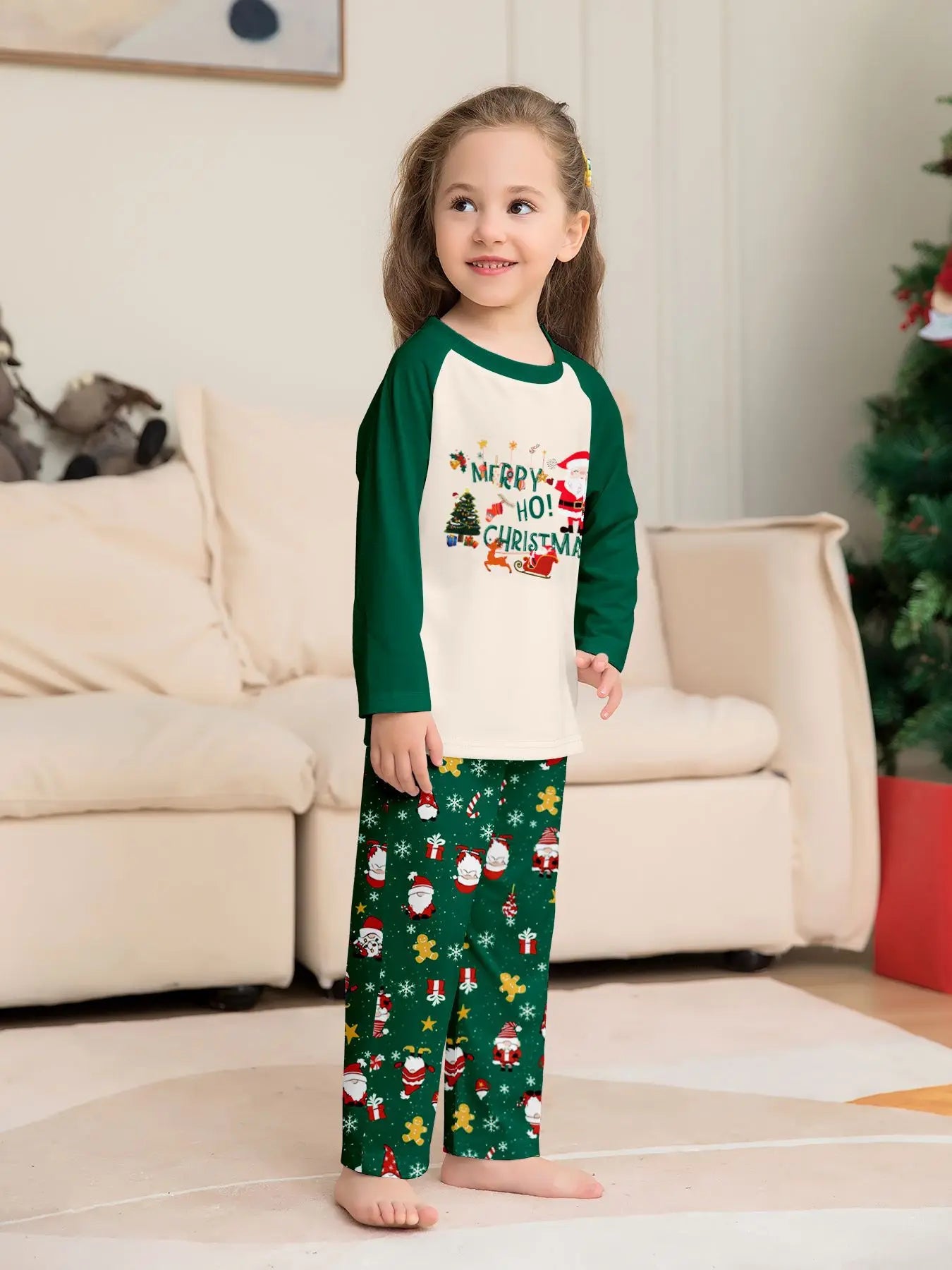 2026 Christmas Matching Pajamas Family Outfits Patchwork Set Adult Father Mother Kids Baby Sleepwear Look Pyjamas Clothes
