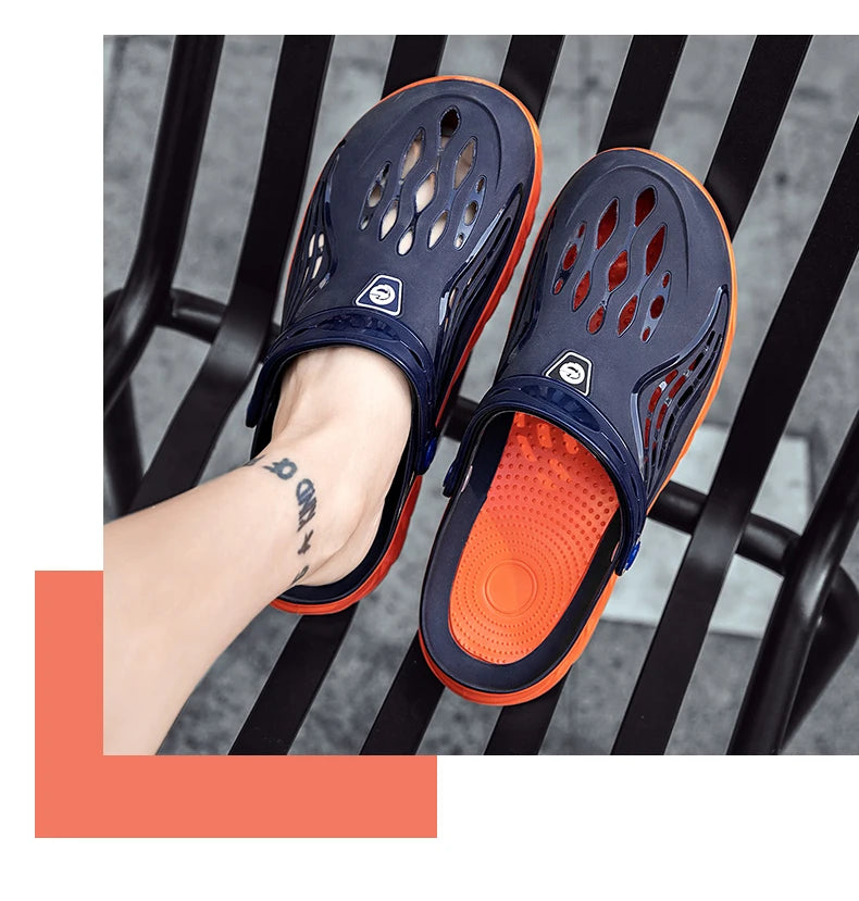 Summer Comfortable Men's Breathable Outdoor EVA Injection Clogs Casual Sandal Men Beach Slippers Water Shoes Pool Sandals