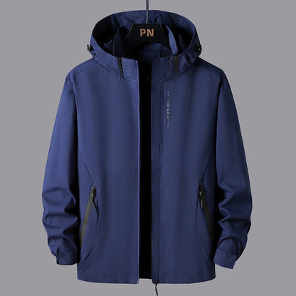 Autumn Clothing Jacket Men Plus Size Coats Male Water Proof Hooded Oversize Windbreak Outwear Camping Sweatshirts Hiking Jackets