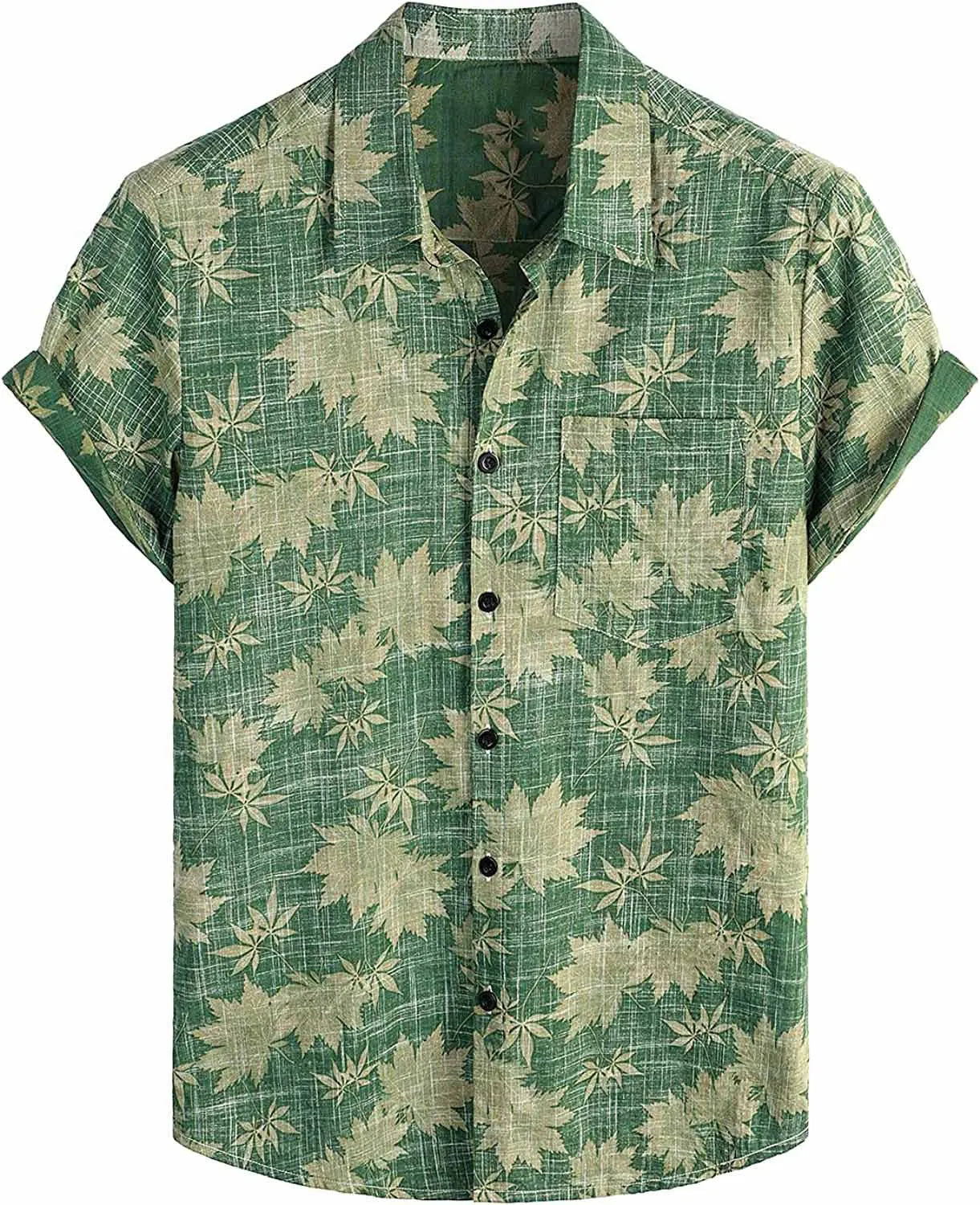 Summer Men's Hawaiian Shirt Casual Floral shirt Short sleeve single breasted beach tropical fashion oversized shirt