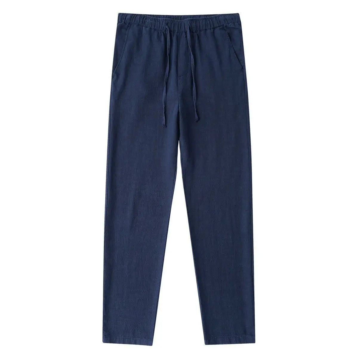 Casual Cotton Linen Chino Pants Men Wide Leg Lightweight Baggy Cotton Sweatpants Male Walking  Jogger Trousers Work