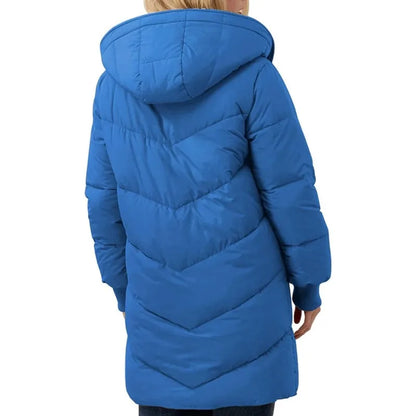 Womens Winter Warm Coats Sherpa Fleece Lined Long Hooded Puffer Jacket