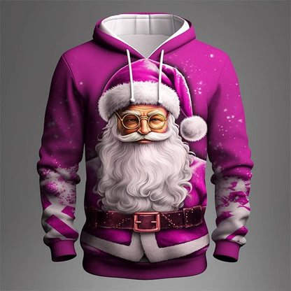 New Women's Pullover Hoodie Sweatshirt 3D Graphic Reindeer Casual Long Sleeve Hooded Regular Tops Wear Street Dailywear Clothing