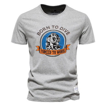 AIOPESON Cotton T Shirt for Men Brand Quality Print Men's T-shirts Casual Slim Fit O-neck Short Sleeve Summer Men Tops Tee Shirt