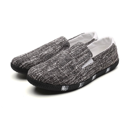 Men's Board Shoes Summer New Luxury Canvas Breathable Soft Sole Hiking Casual Fashion Trend Linen Lazy Fashion Brand Shoes