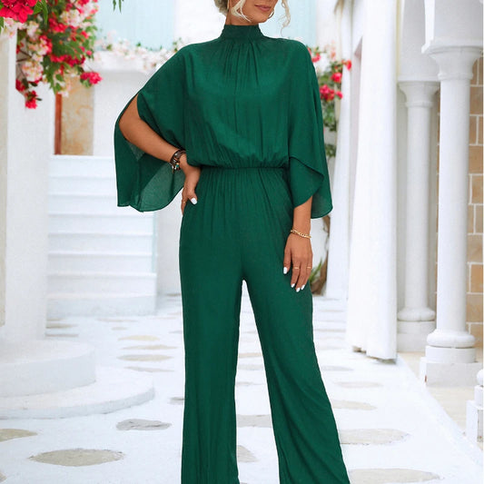 Women's Fashion Trendy Stand-collar Jumpsuits