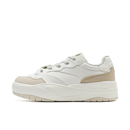 Xtep Skateboarding Shoes For Women 2025 Spring Outdoor Casual Sports Shoes Thick Sole Classics Comfortable Sneakers 975118310017