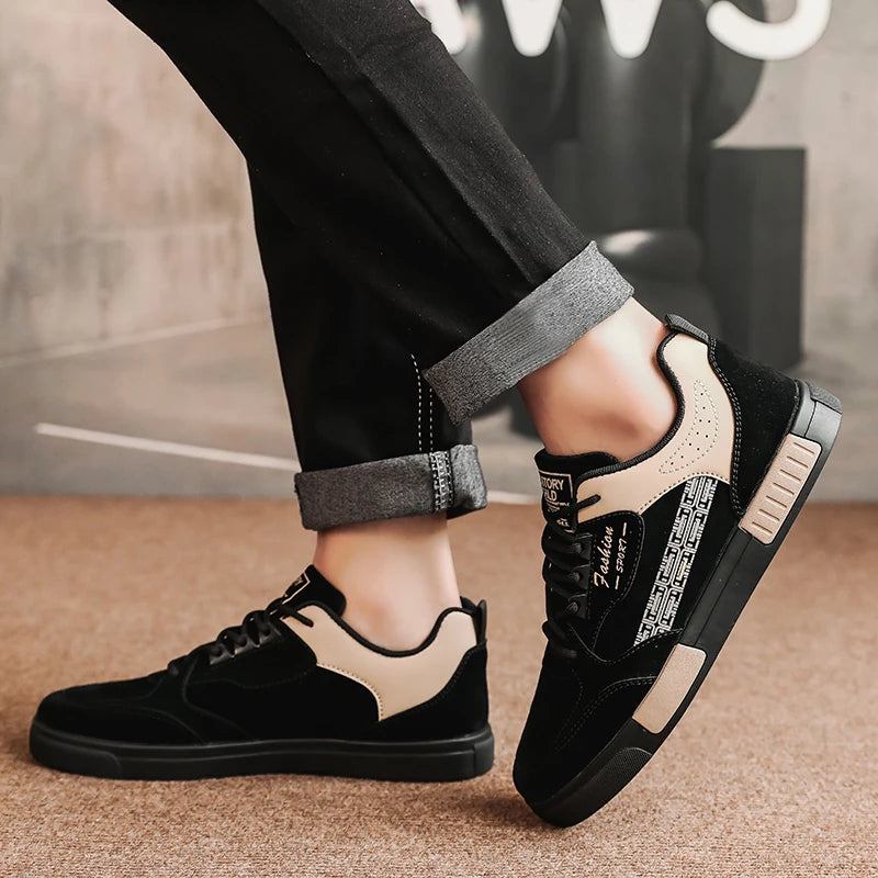 Men Casual Sneakers Simple Design Skateboard Flat Outdoor Sneakers Tennis Running Sports Shoes Comfortable Trainers Plus Size 47